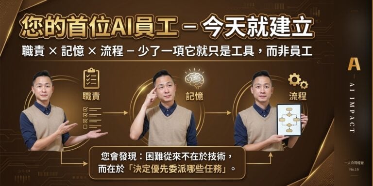 我的第一個 AI 員工是怎麼建出來的（從 0 到 1）