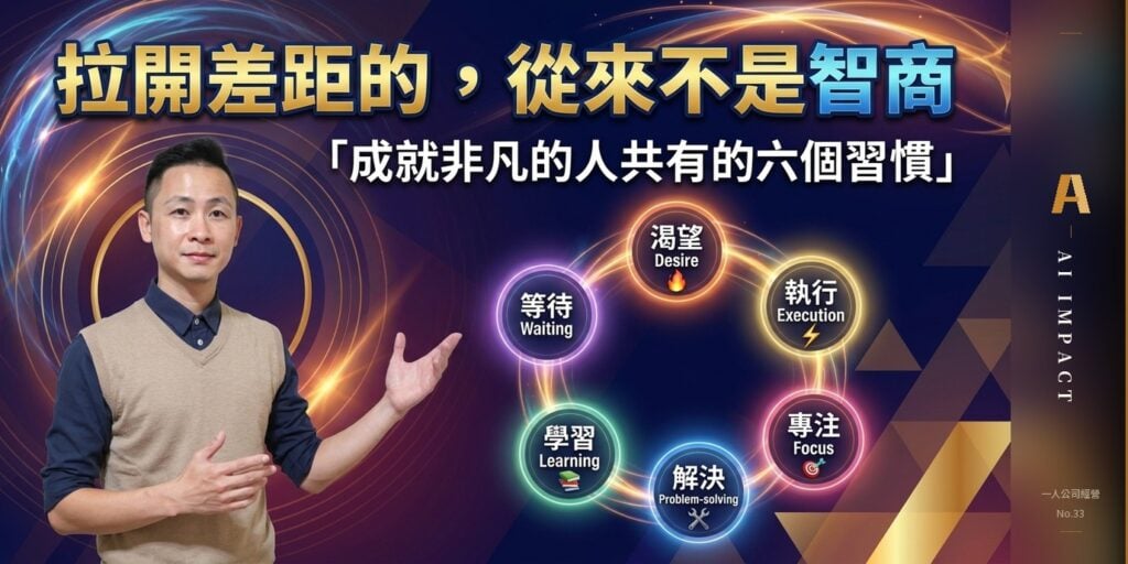 成就非凡的人靠的不是智商，是這六個習慣