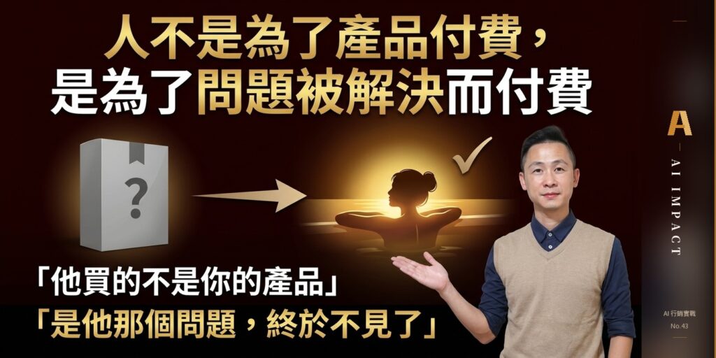 人不是為了產品付費，是為了「問題被解決」付費——附三步翻譯練習