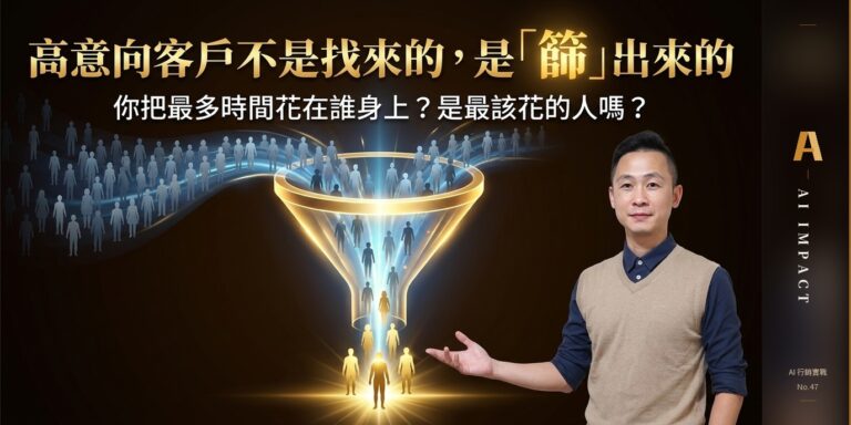 高意向客戶不是找來的，是「篩」出來的——五題篩選法