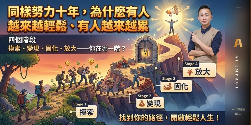 同樣努力十年，為什麼有人越來越輕鬆、有人越來越累？