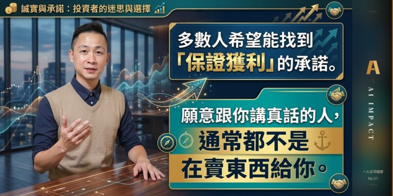 我不敢保證你會飛黃騰達，但有一件事我敢說死