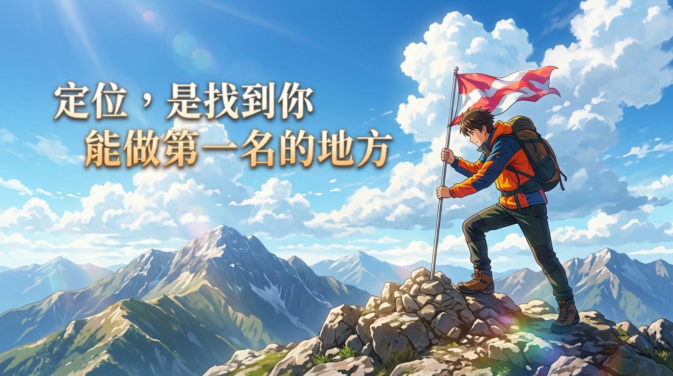 定位，是找到你能做第一名的地方